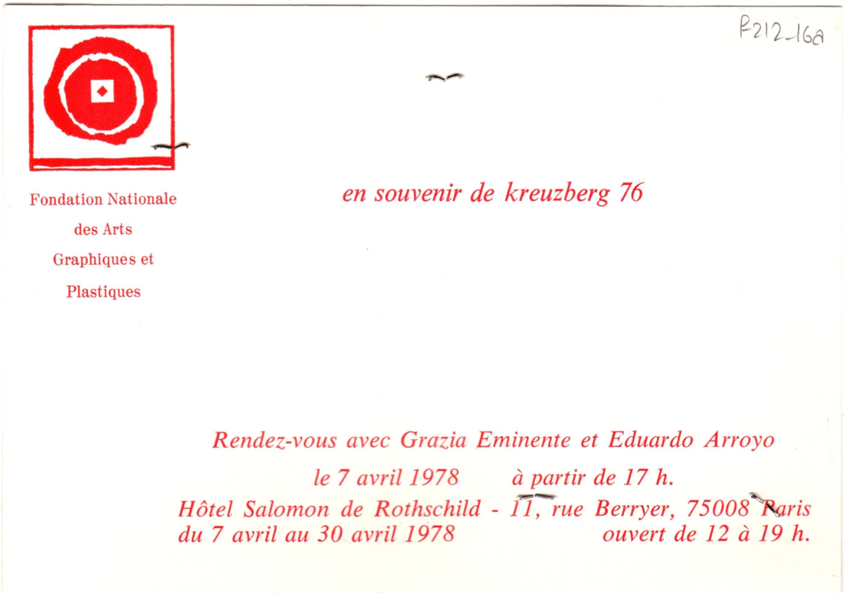 Έκθεση “En souvenir de kreuzberg 76”