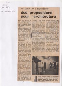 Un Salon et 4 expositions des propositions pour l’architecture