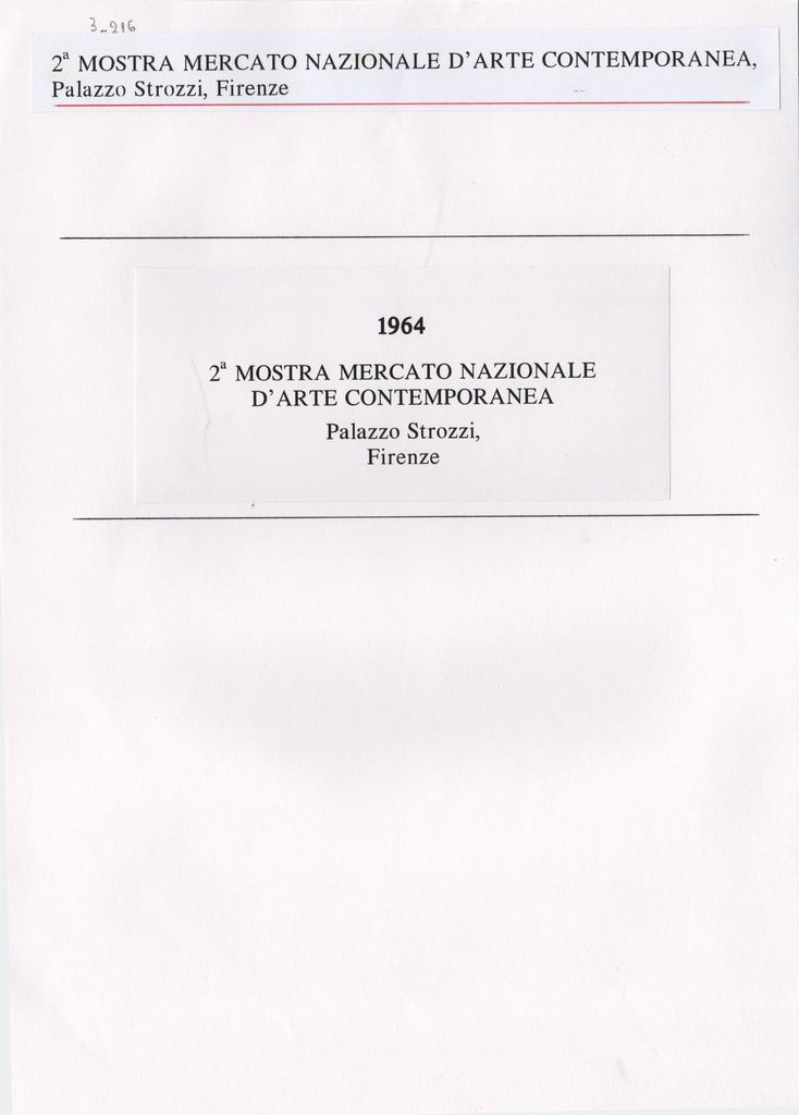 Έκθεση “2a Mostra mercato nazionale d’arte contemporanea”