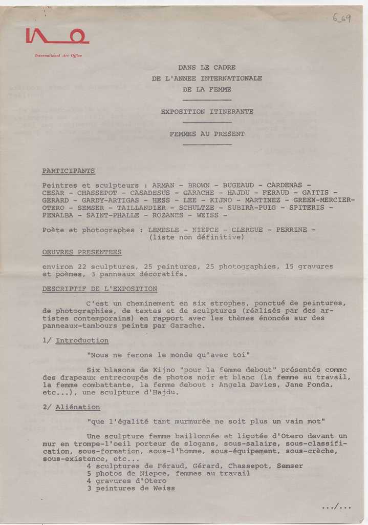 Έκθεση “Femmes au present”