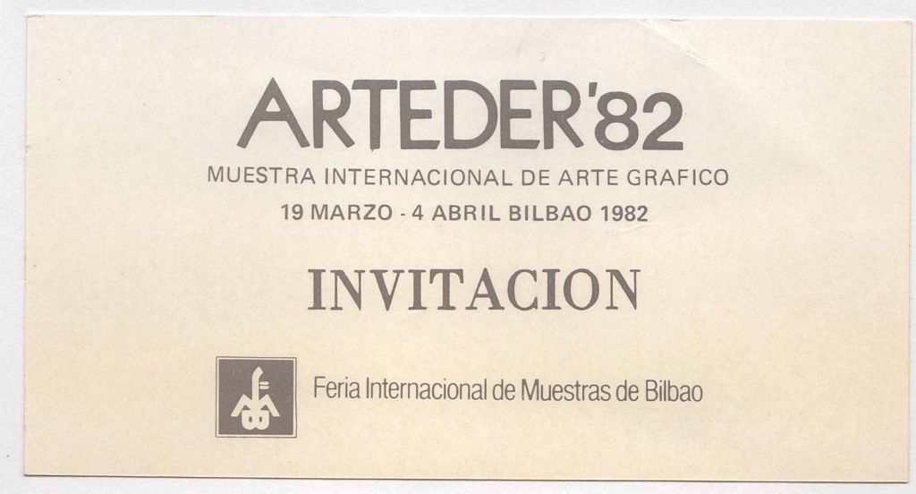 Έκθεση “Arteder ’82 – Muestra Internacional de Arte Grafico”