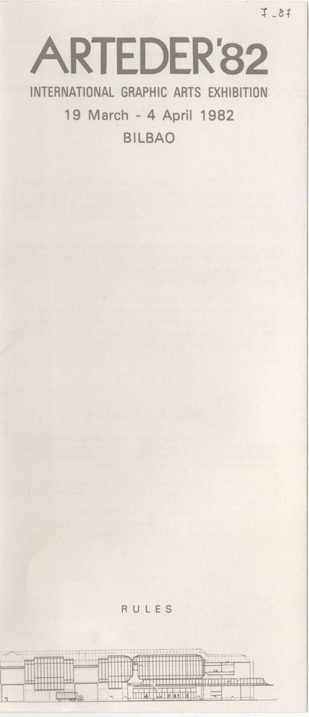 Έκθεση “Arteder ’82 – Muestra Internacional de Arte Grafico”