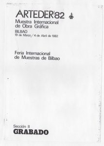 Έκθεση “Arteder ’82 – Muestra Internacional de Arte Grafico”