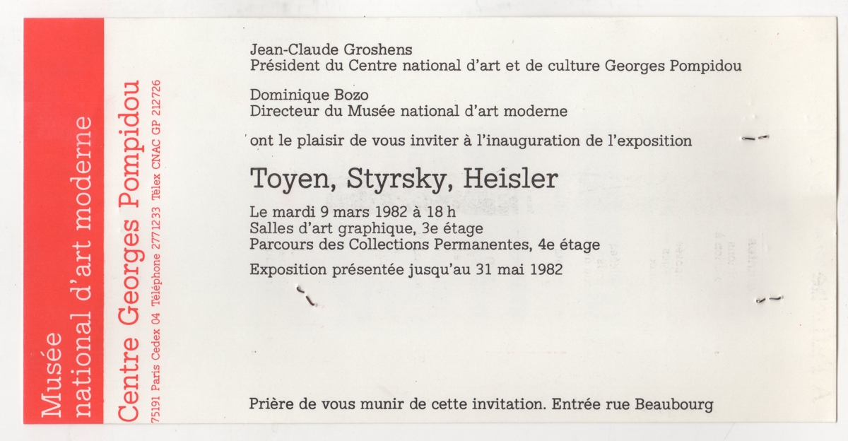 Έκθεση “Toyen, Styrsky, Heisler”
