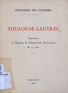 Toulouse-Lautrec : exposition en l’honneur du cinquantième anniversaire de sa mort