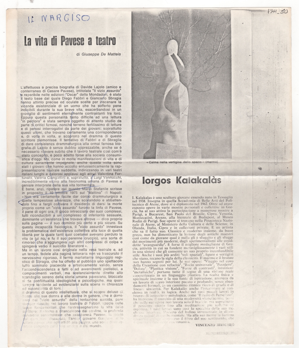 “La vita di Pavese a teatro”