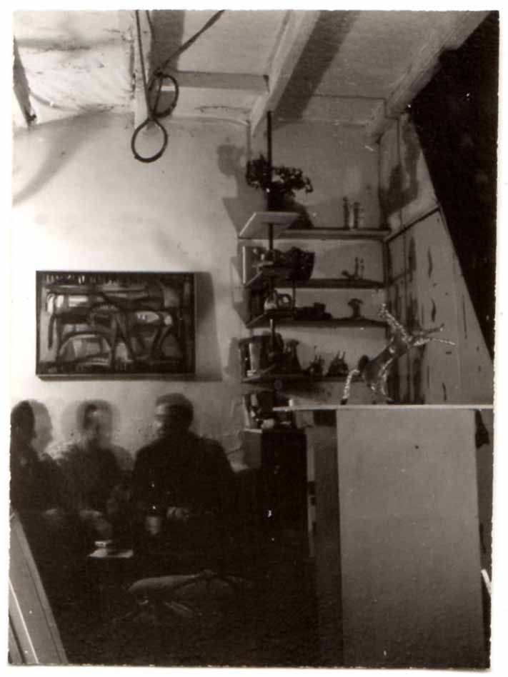 Φωτογραφία από το εργαστήριο του Κώστα Ανδρέου στο Παρίσι