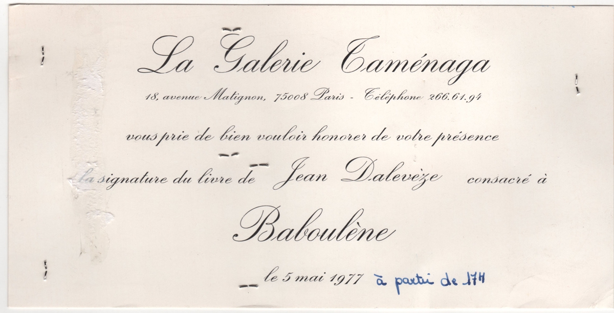 Υπογραφή βιβλίων του Jean Dalevèze