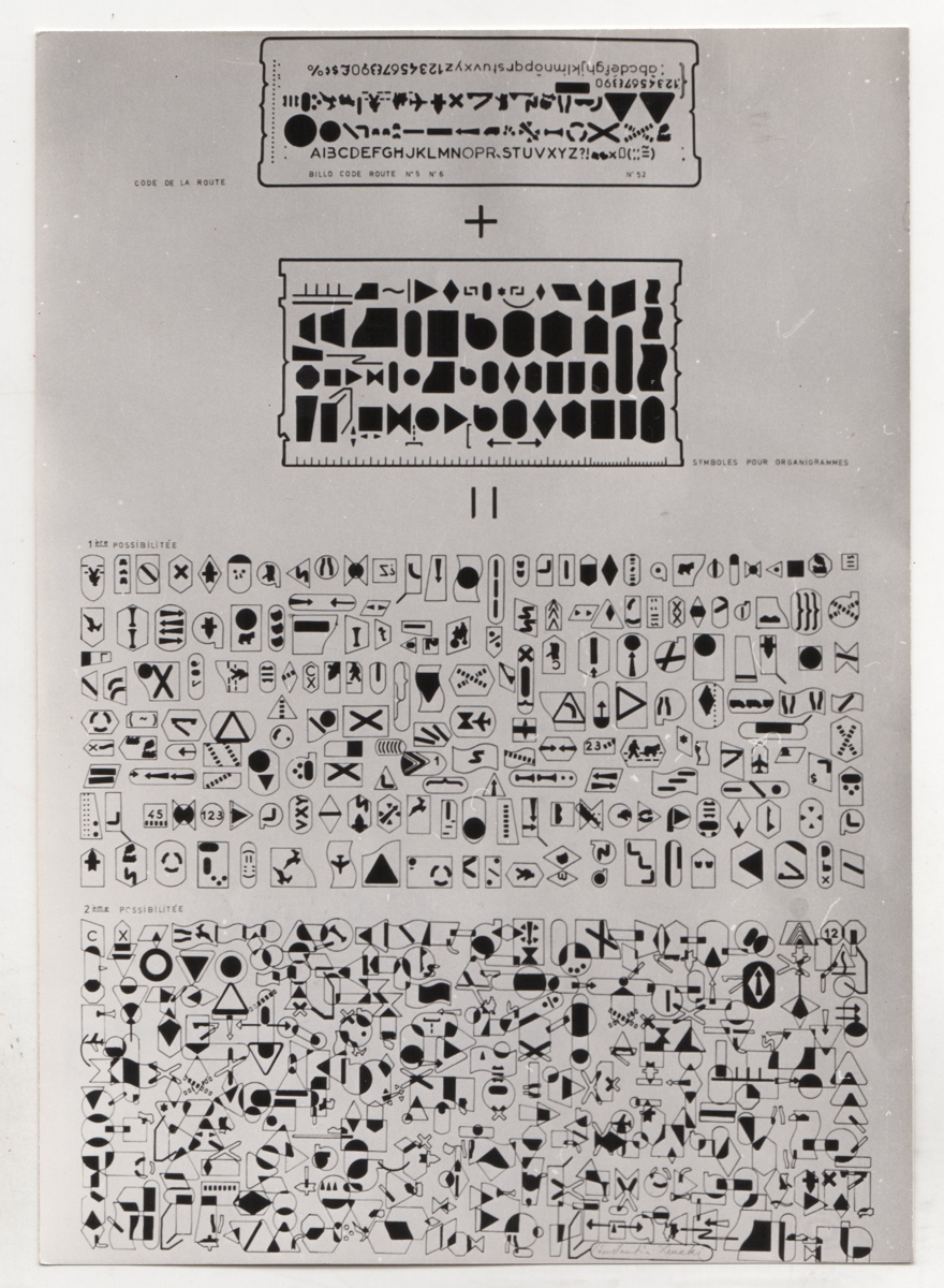 Αναπαραγωγή έργου “Code de la route et symboles pour organigrammes”