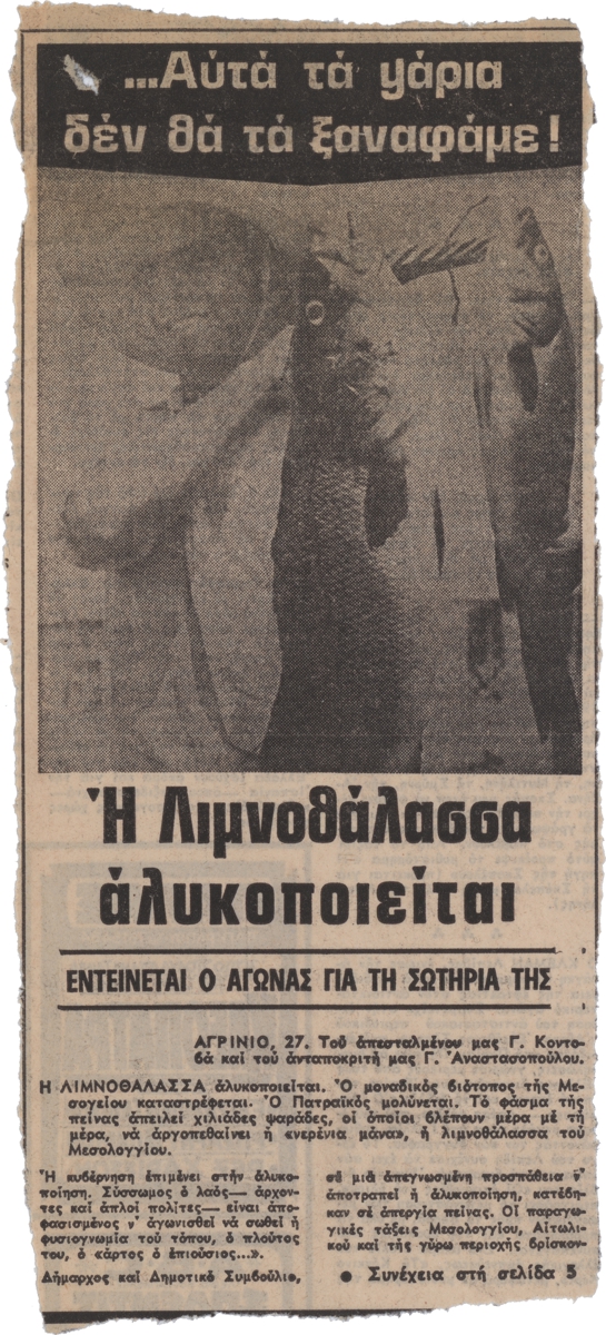 “Η Λιμνοθάλασσα αλυκοποιείται. Εντείνεται ο αγώνας για τη σωτηρία της”
