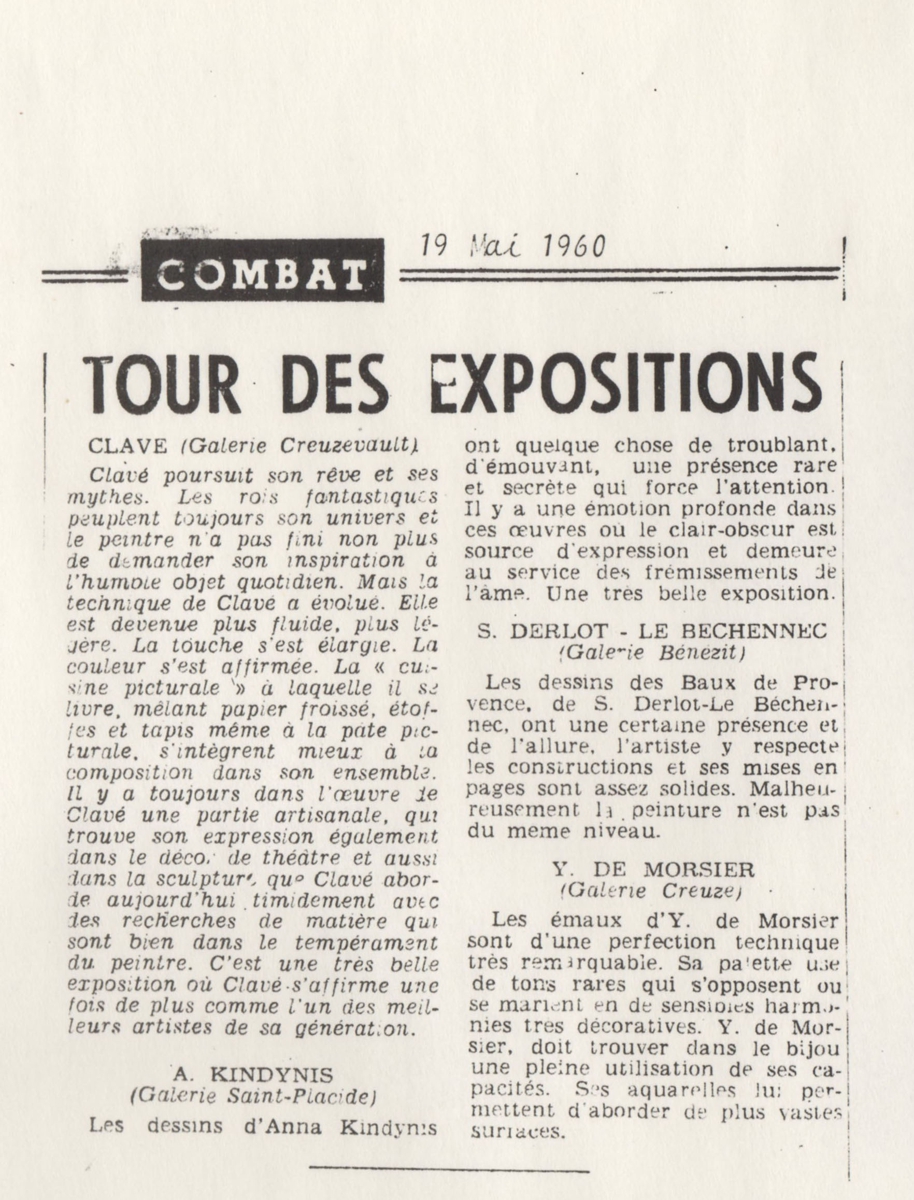 “Tour des expositions”