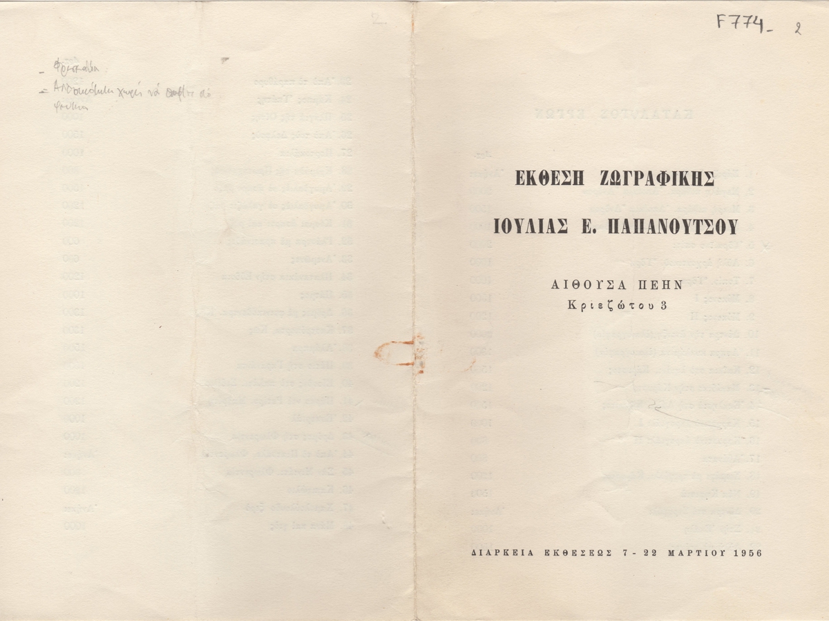 Έκθεση Ιουλίας Παπανούτσου