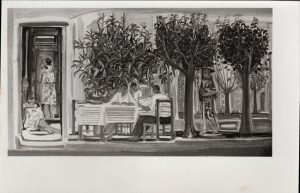 Άνδρες και γυναίκες σε αυλή