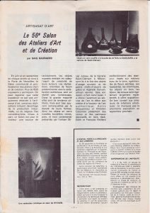 Le 56e Salon des Ateliers d’Art et de Création